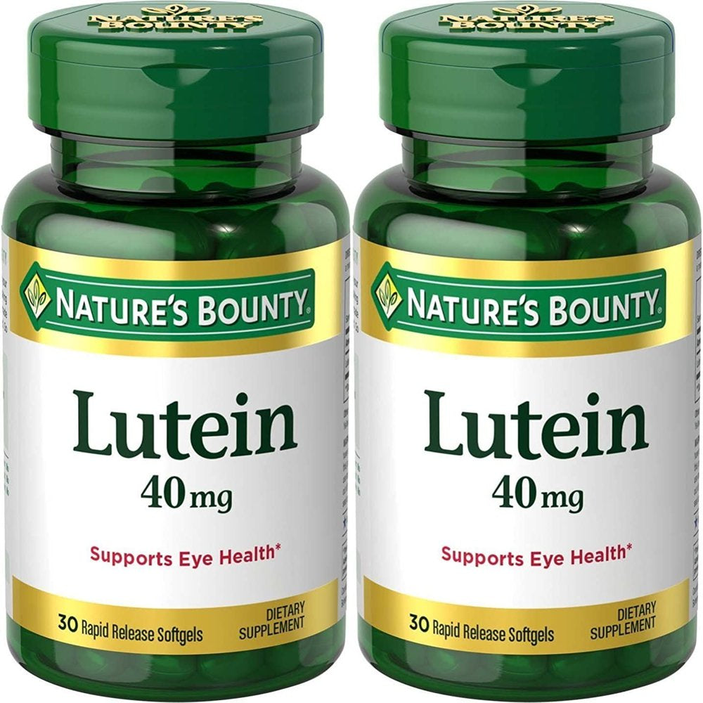 Nature'S Bounty Lutein 40 Mg Softgels, 30 Ea (Pack of 2)