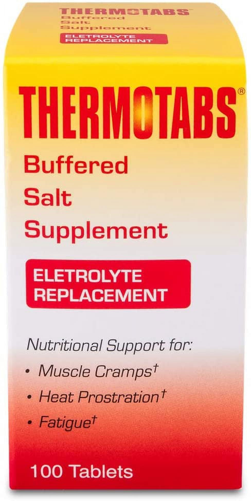 THERMOTABS Salt Supplement Buffered Tablets 100 Tablets (Pack of 3)