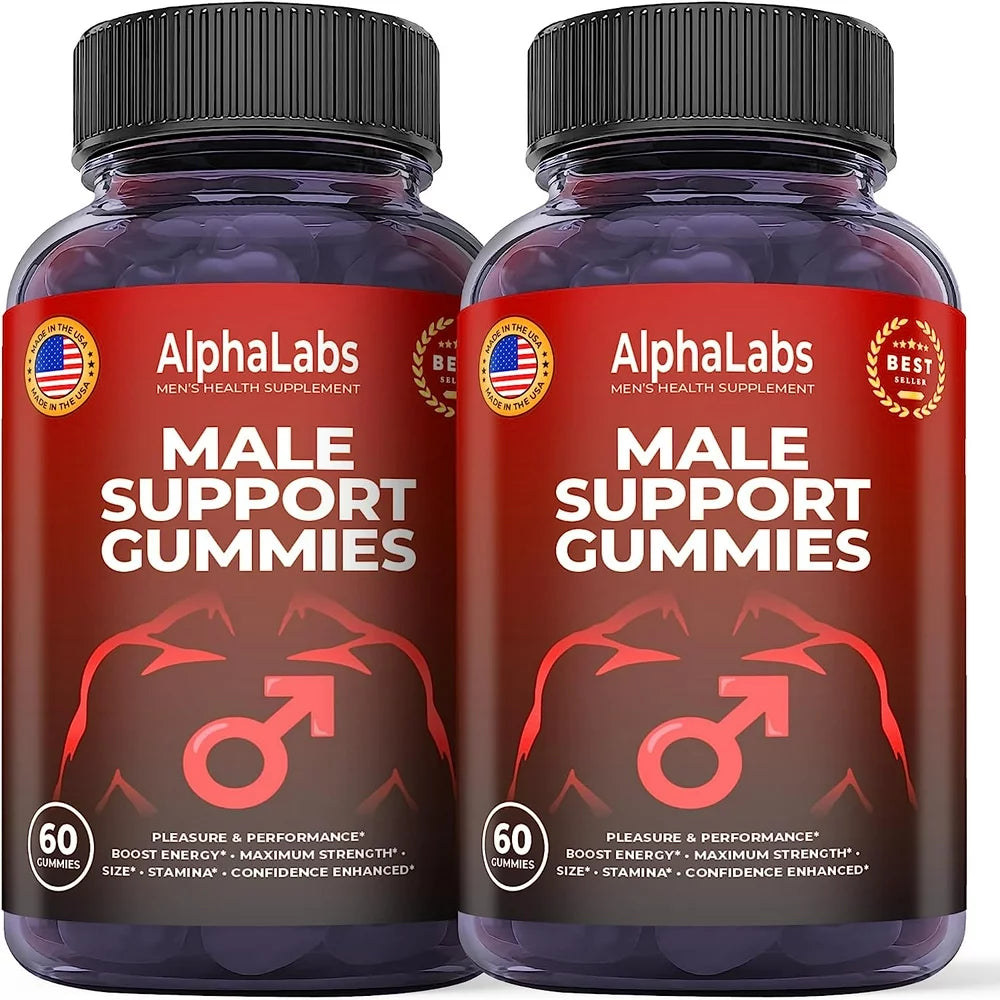 (2 Pack) Alpha Labs Male Gummies - 120 Gummies