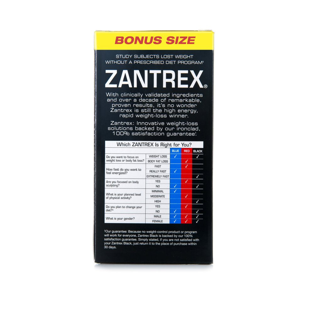 Zantrex Black Rapid Release Weight Loss Supplement, 84 Capsules