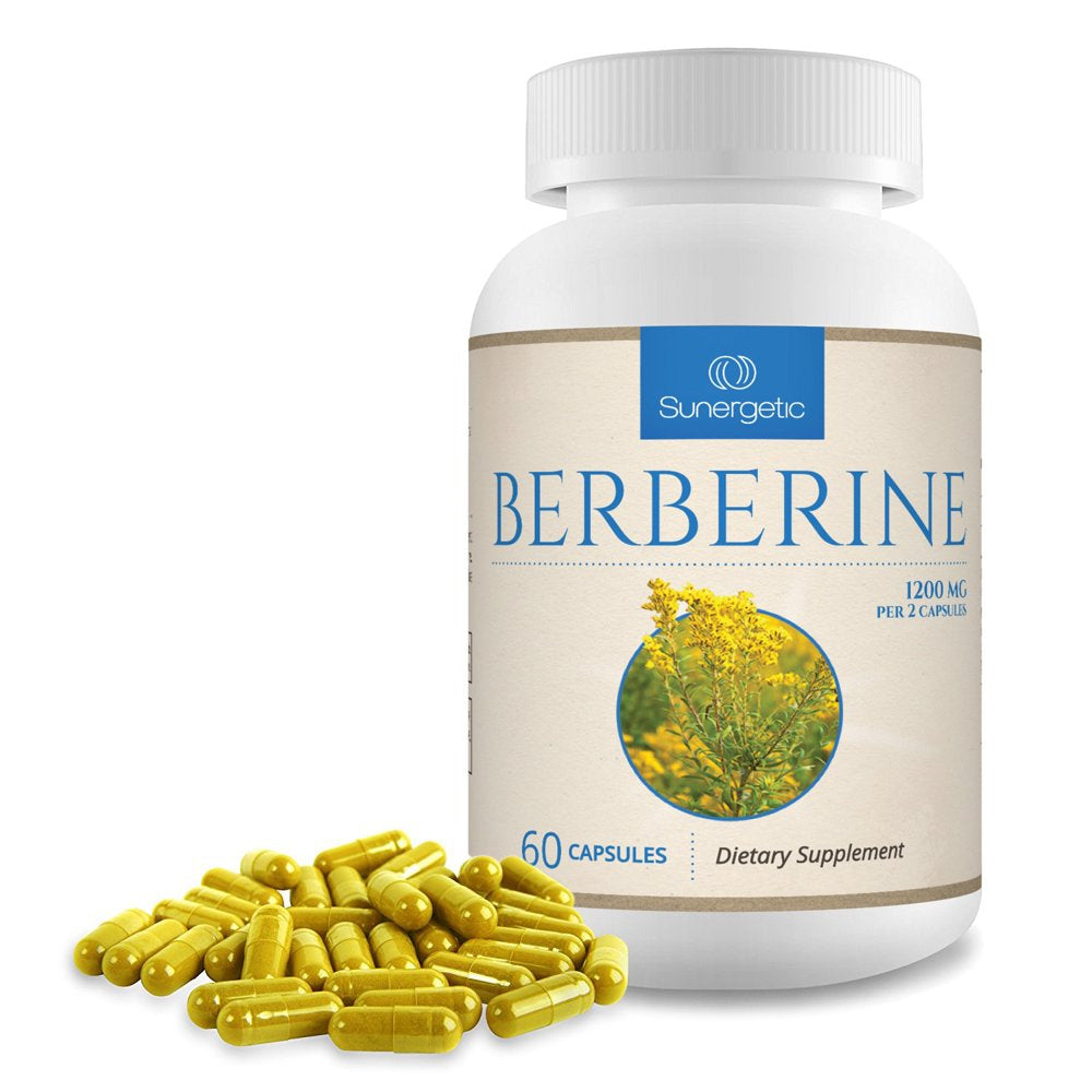 Premium Berberine Supplement -1,200 Mg of Berberine per Serving – Non-Gmo Berberine HCI Supplement- Powerful Berberine Health Formula - 60 Berberine Capsules