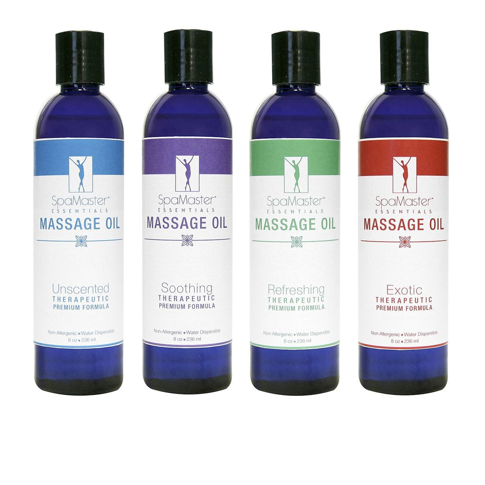 Variety Aromatherapy Massage Oils - 4 Pack