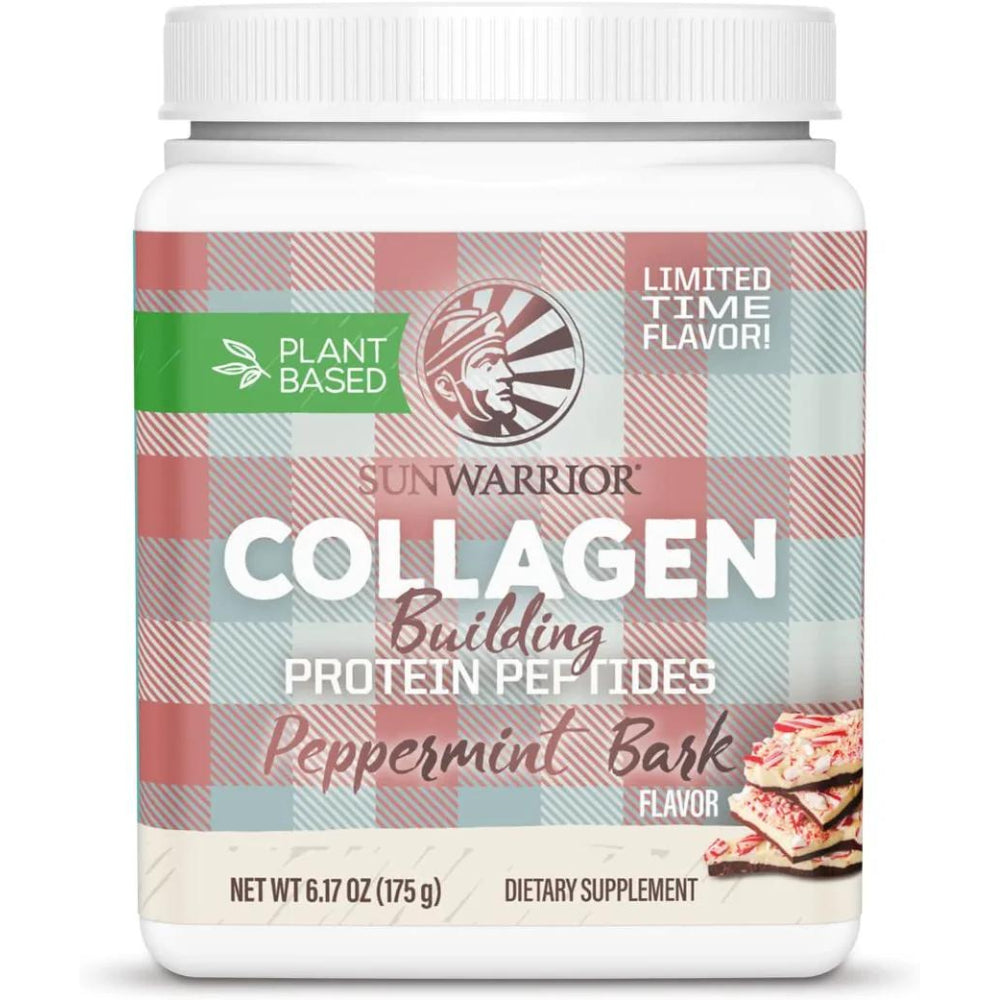 Collagen Peptides Powder with Protein | Peppermint Bark Holiday Protien Powder 175G from Sunwarrior