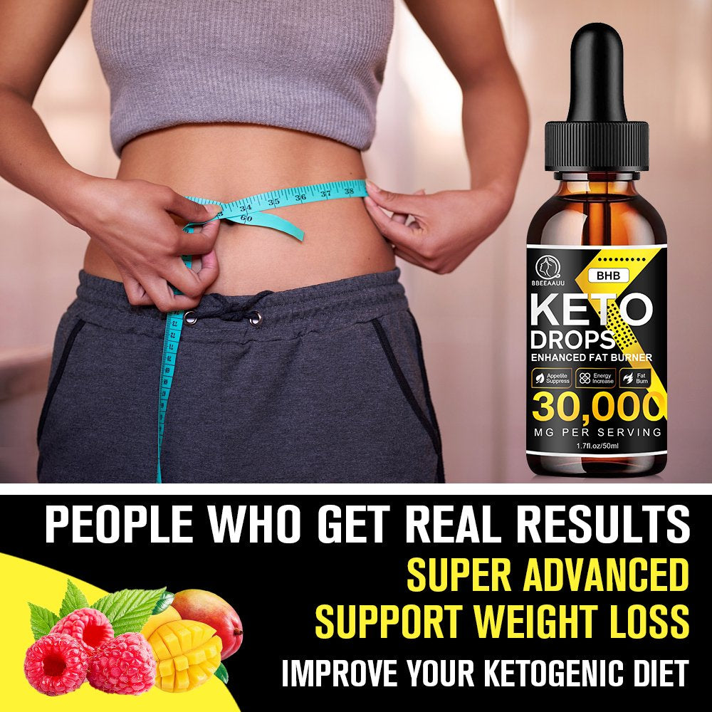 Bbeeaauu Keto Drops Supplement 50Ml 30000Mg for Weight Loss & Energy Increase