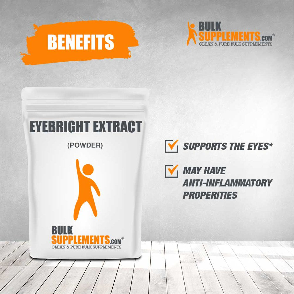 Bulksupplements.Com Eyebright Extract Powder - Vitamins for Eyes - Eye Bright - Eye Supplements - Dog Vision Supplement (100 Grams - 3.5 Oz)