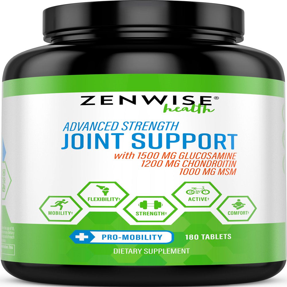 Zenwise Health Joint Support with Glucosamine & Chondroitin, 180 Ct