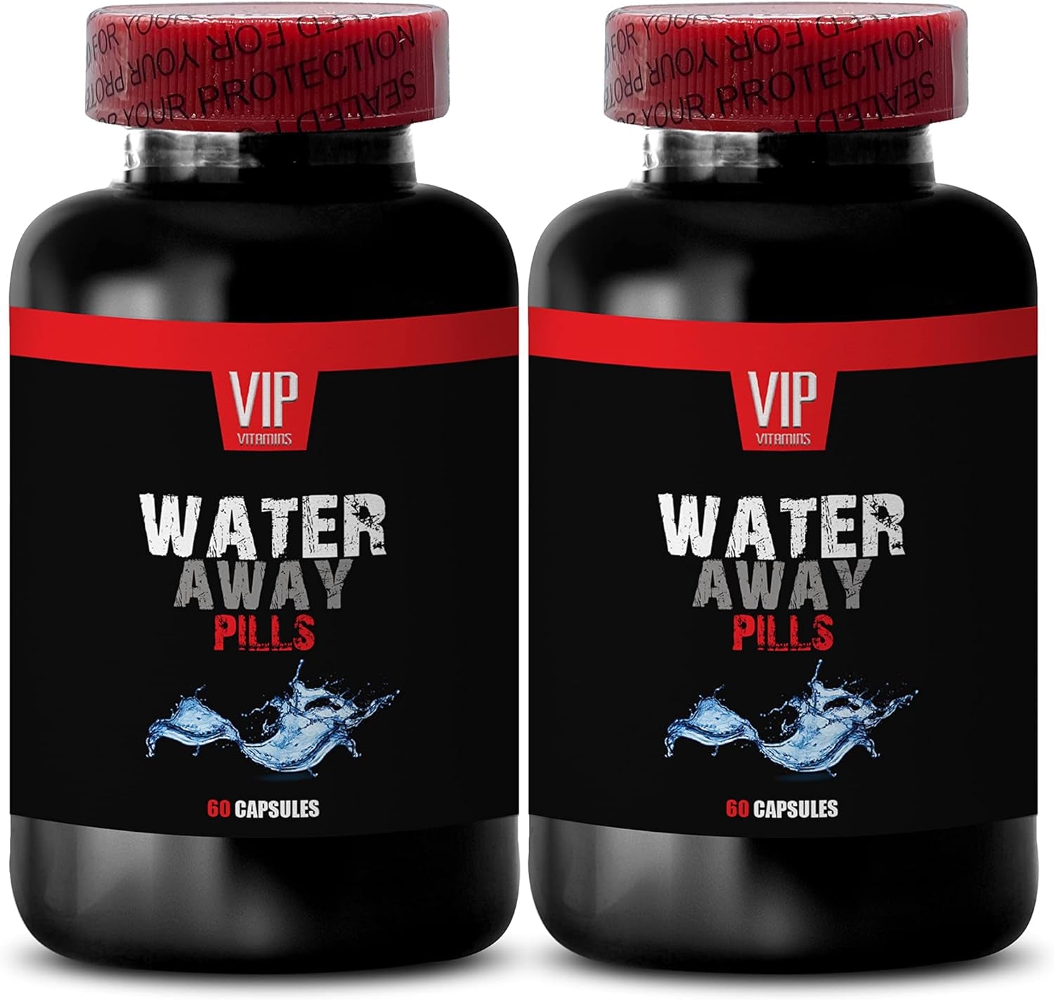 VIP VITAMINS Diuretics for Fluid Retention - Water Away Pills - Green Tea Pills, 2 Bottles (120 Capsules)