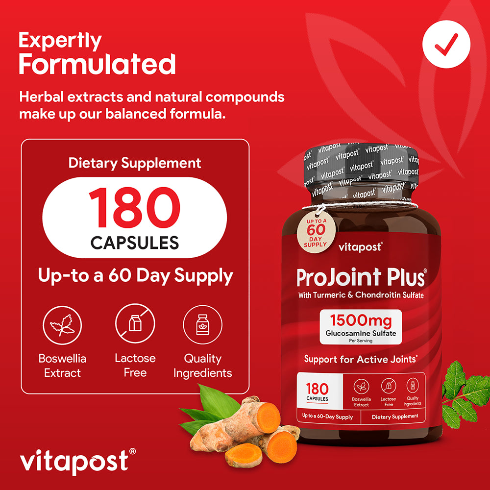 Vitapost Projoint plus Supplement Supports Joint and Cartilage Health - 60 Capsules