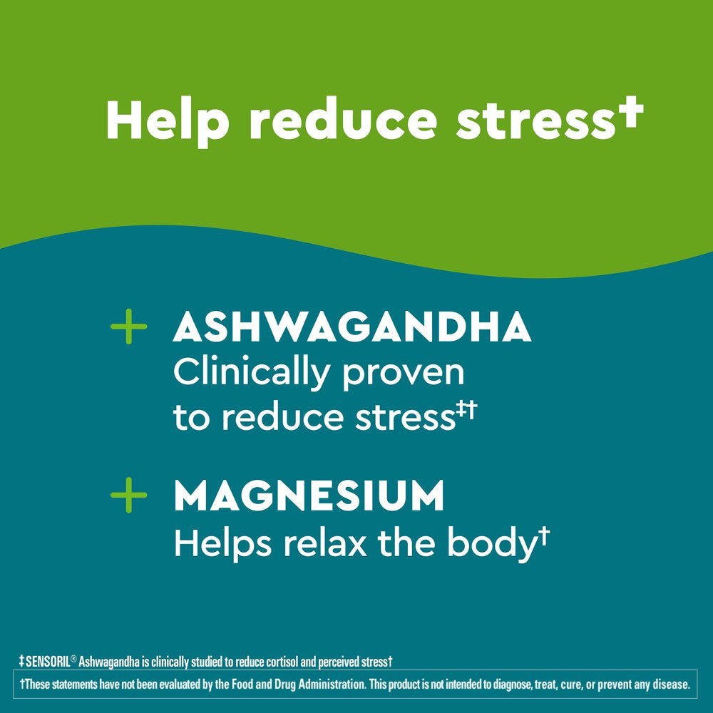 Nature Made Wellblends Calm & Relax Vegetarian Capsules, Ashwagandha, Magnesium, 44 Count