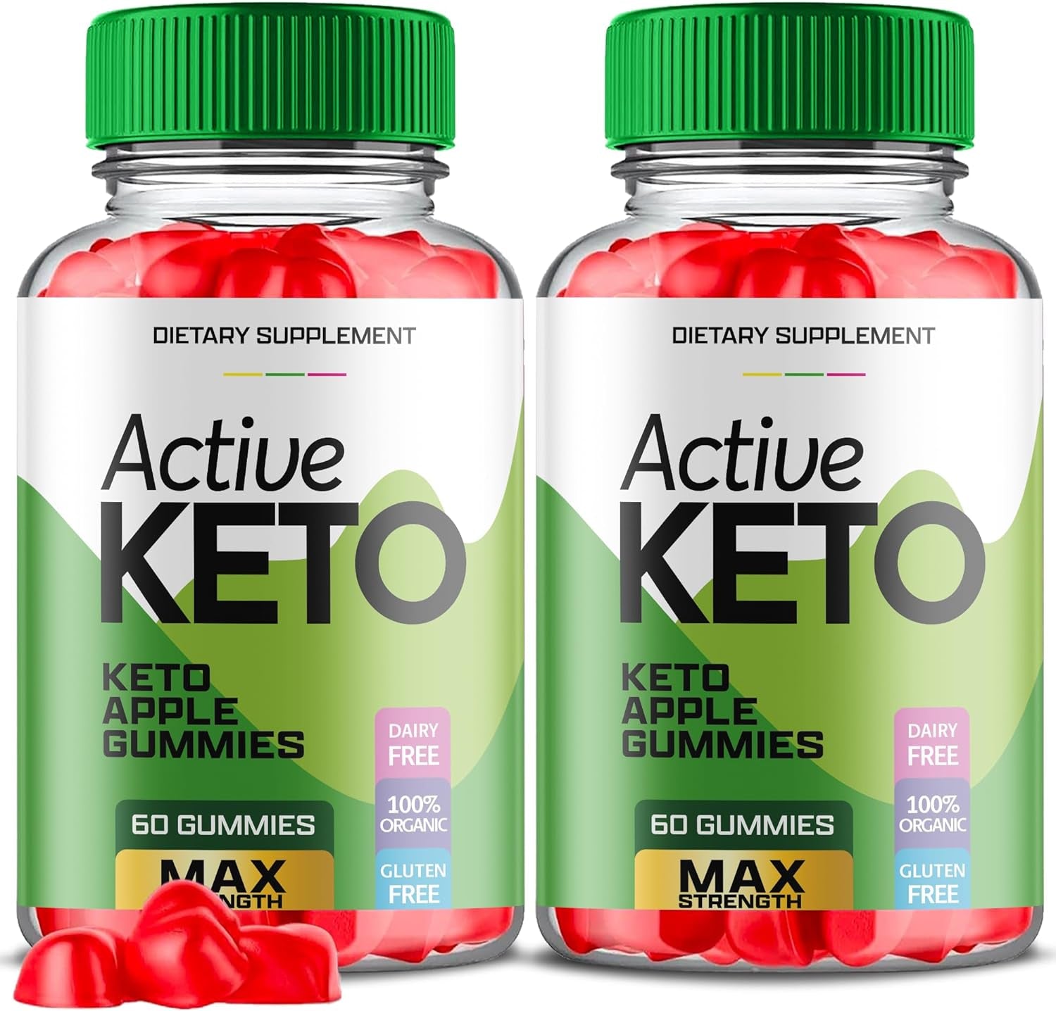 (2 Pack) Active Keto Gummies for Weight Loss, Active Keto Gummies, Active Keto ACV Gummies, Active Keto 525 Mg Gummies for Weight Loss, Active Keto, Keto Active Gummies, Keto Apple (120 Gummies)