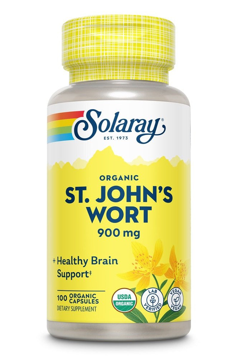 Solaray Organic St John'S Wort -- 900 Mg - 100 Organic Capsules