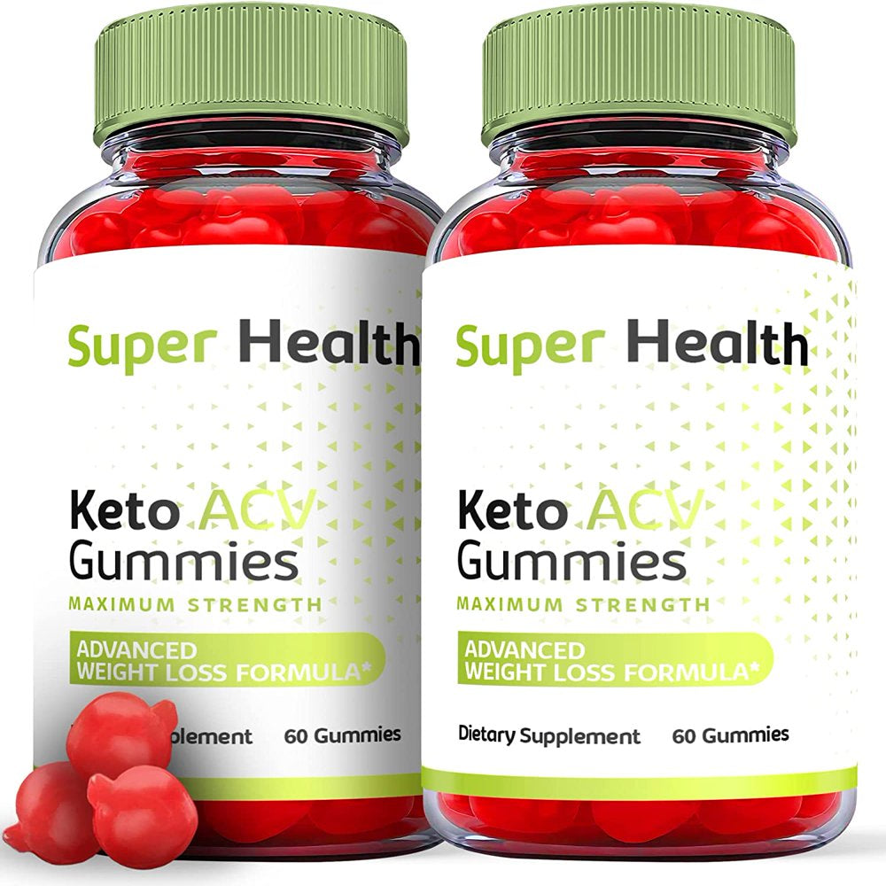 (2 Pack) Super Health Keto ACV Gummies - Supplement for Weight Loss - Energy & Focus Boosting Dietary Supplements for Weight Management & Metabolism - Fat Burn - 120 Gummies