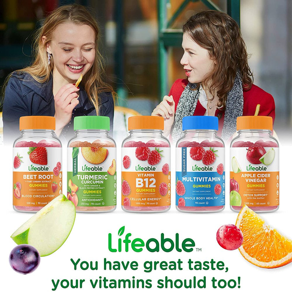 Lifeable Vitamin B Complex with Vitamin C - 90 Gummies