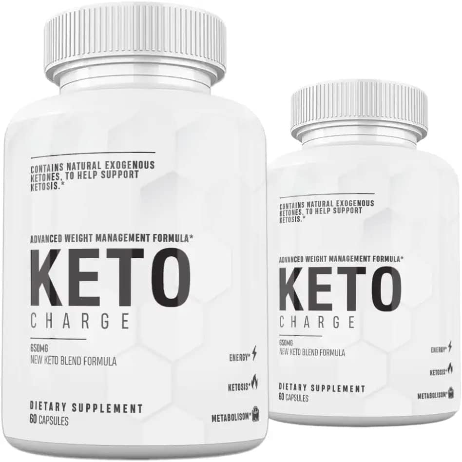 Keto BHB Real (2 Pack) Keto Charge Pills, 120 Count, 2 Months Supply 60 Count (Pack of 2)