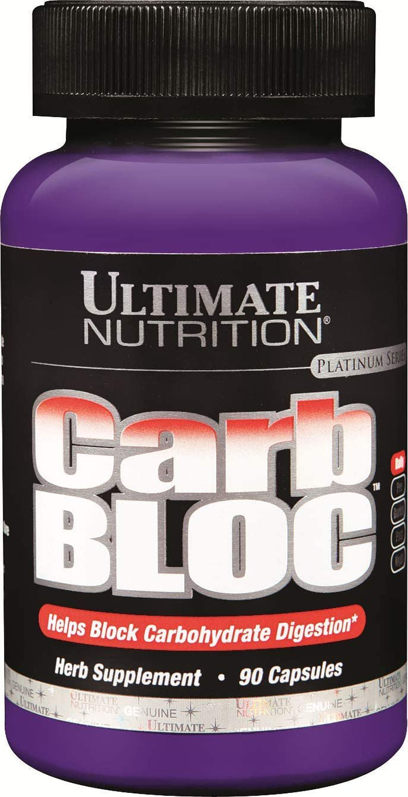 Ultimate Nutrition Carb Block Ultra Potent Weight Loss Supplement Pills-90 Capsules, 100G