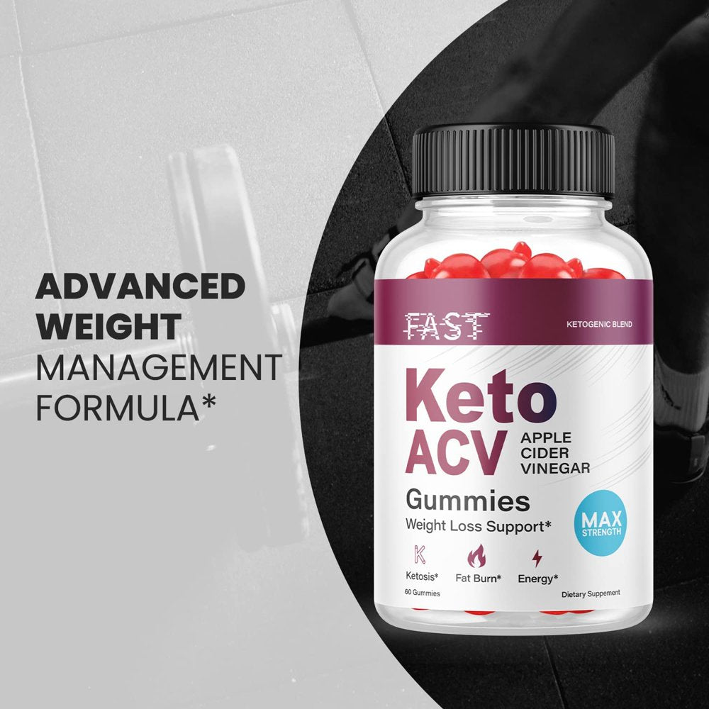 (5 Pack) Fast Keto ACV Gummies - Supplement for Weight Loss - Energy & Focus Boosting Dietary Supplements for Weight Management & Metabolism - Fat Burn - 300 Gummies