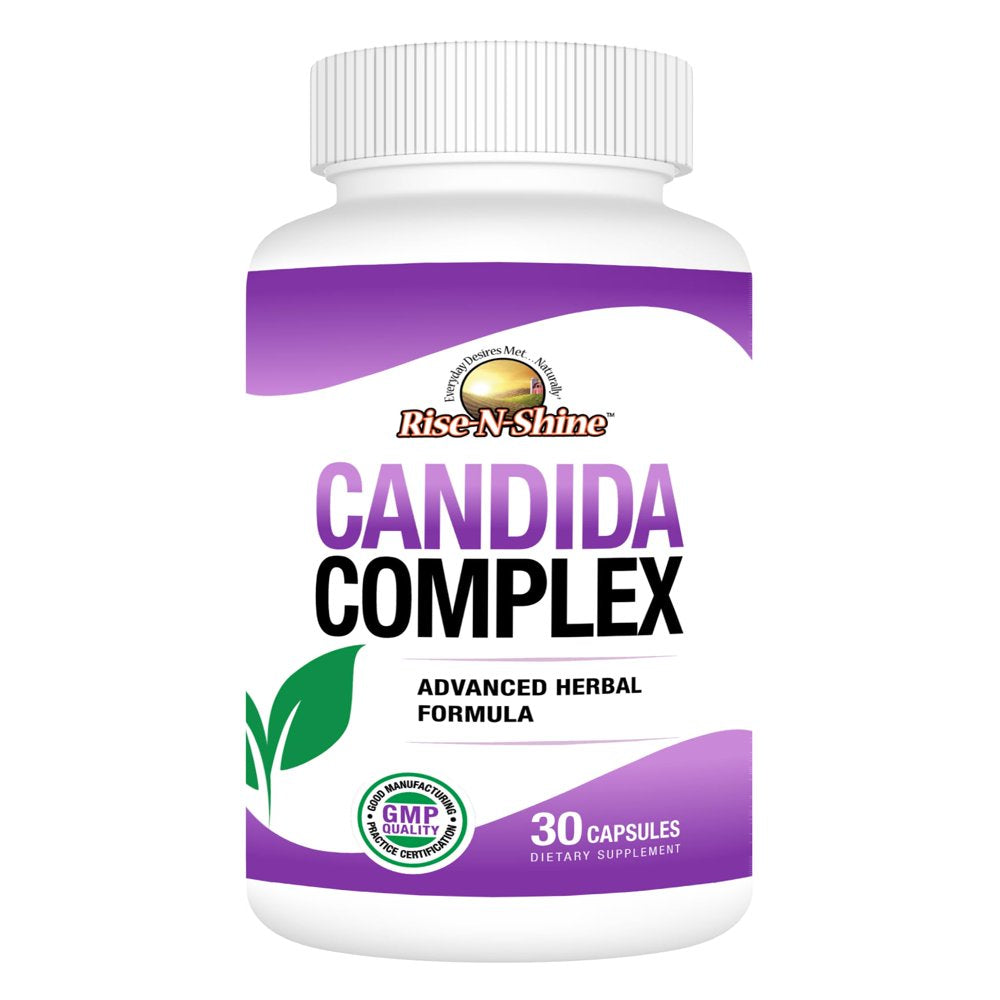 Rise-N-Shine Candida Complex, Caprylic Acid, Aloe Vera, Dietary Supplement for Men and Women, 30 Ct