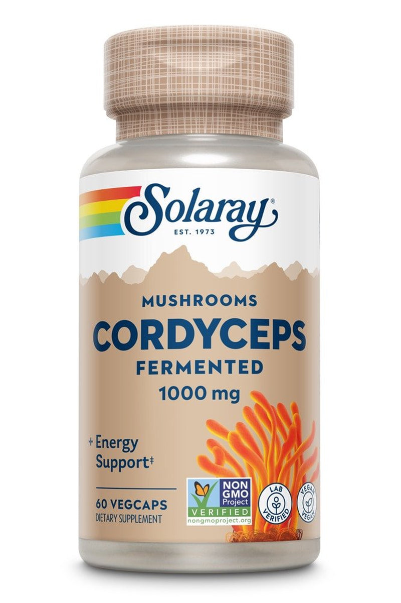 Solaray Fermented Cordyceps -- 1000 Mg - 60 Vegcaps
