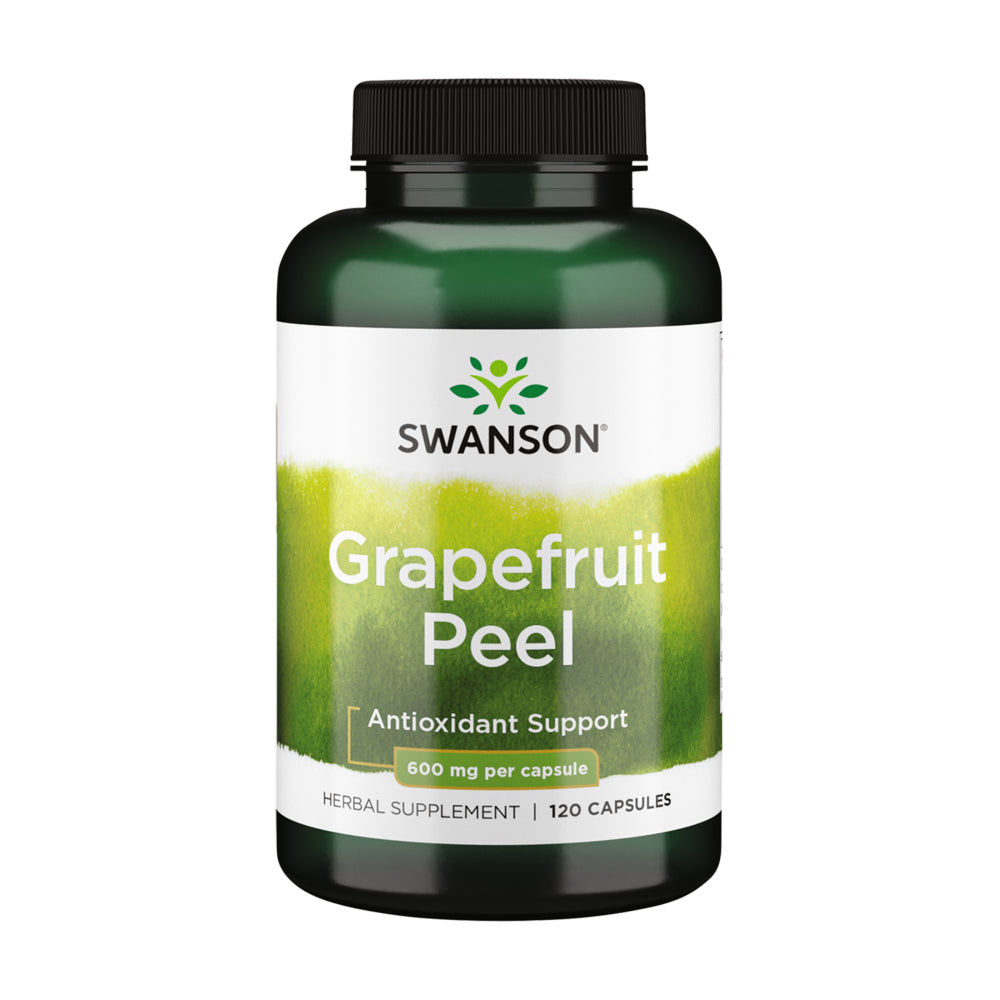 Swanson Full-Spectrum Grapefruit Peel 600 Mg 120 Capsules