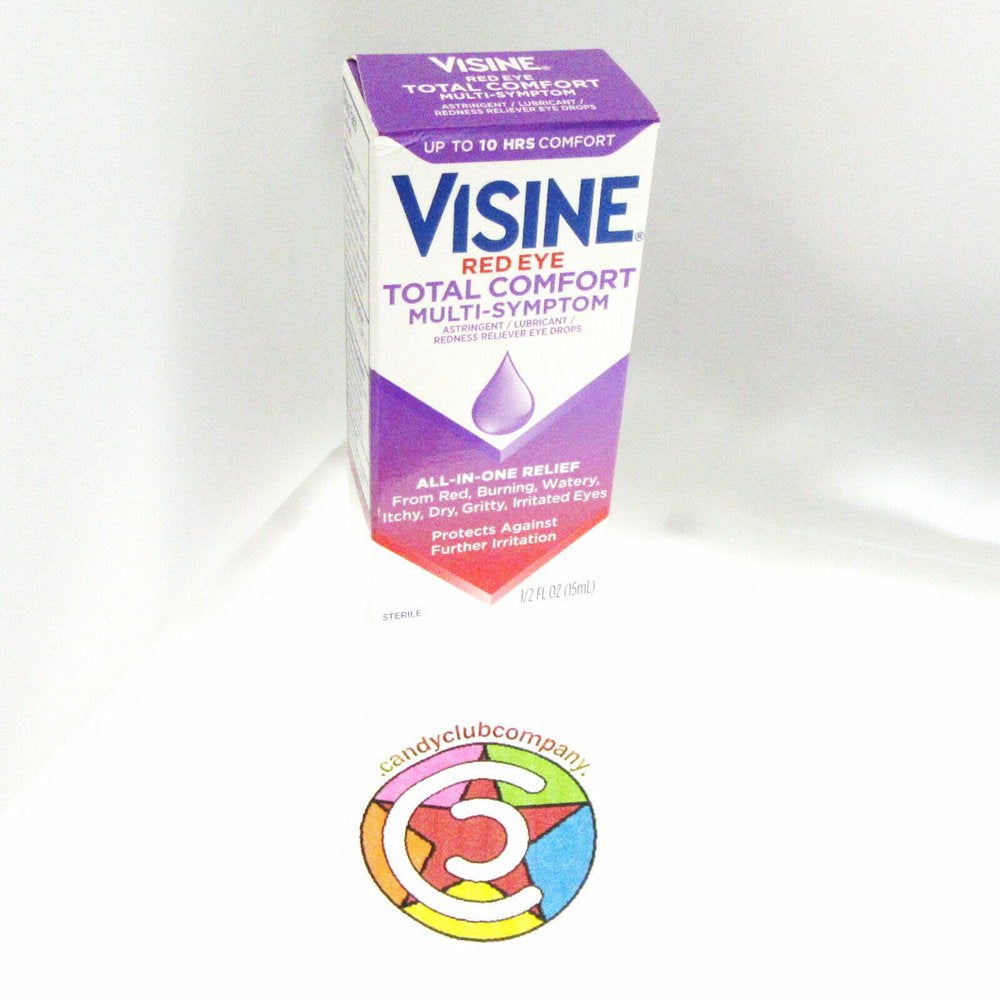 Visine Red Eye Total Comfort Multi-Symptom Eye Drops, 0.5 Fl. Oz