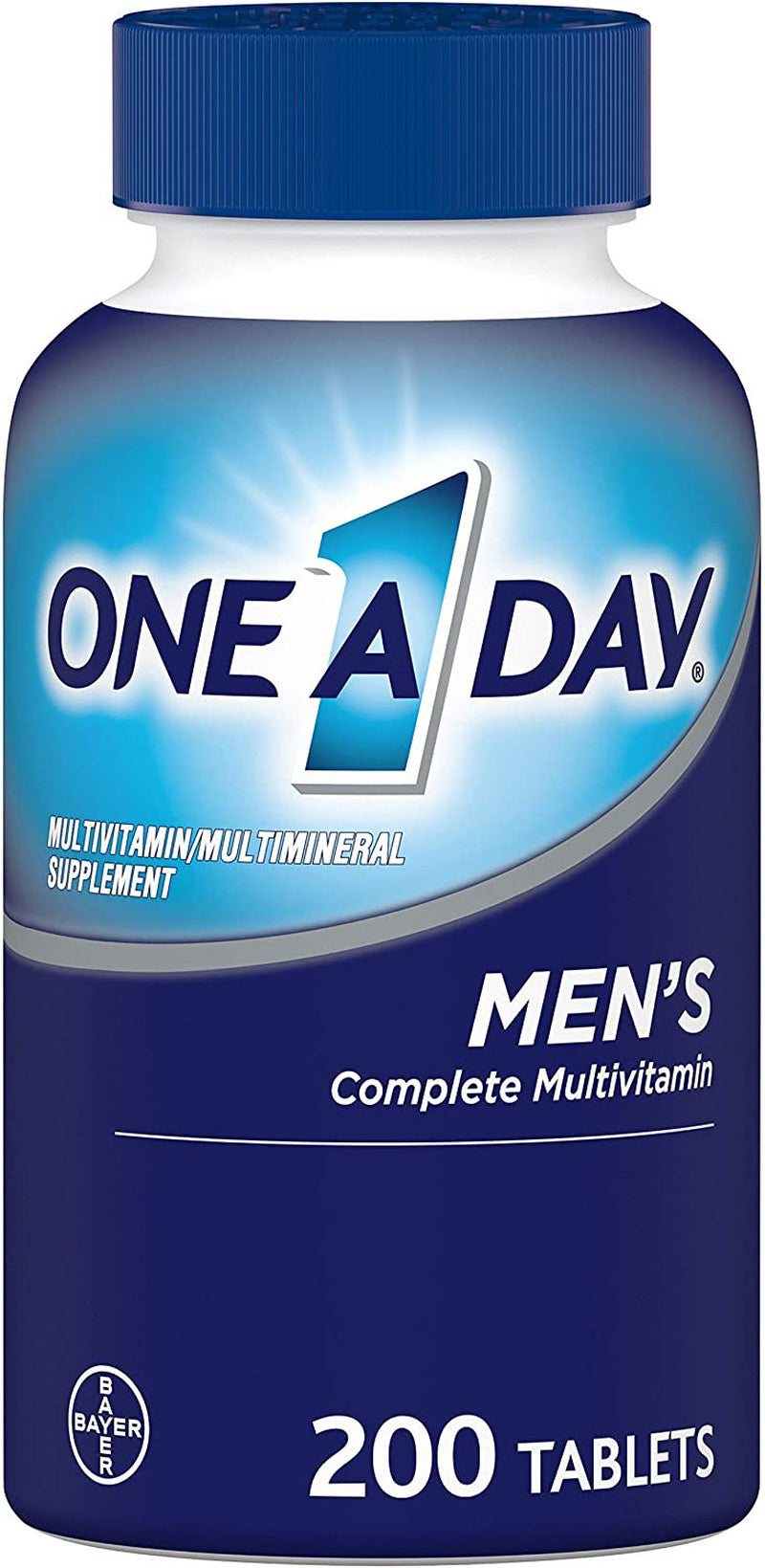 One a Day Men’S Multivitamin, Supplement with Vitamin A, Vitamin C, Vitamin D, Vitamin E and Zinc for Immune Health Support, B12, Calcium & More, 200 Count