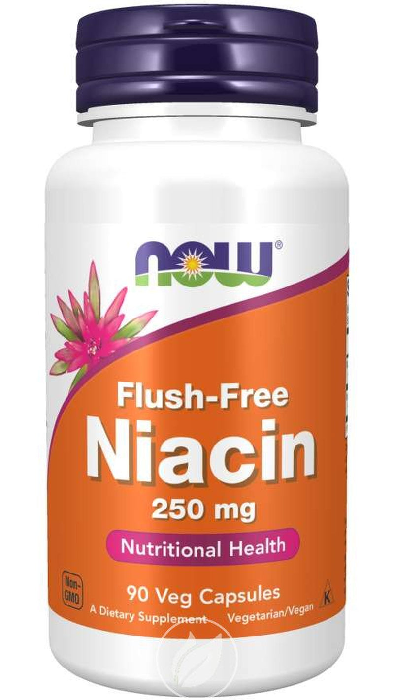 NOW Supplements Niacin Flush Free 250Mg 90 Vcaps