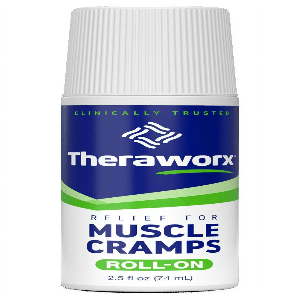 Theraworx Relief Fast Acting Spray for Leg Cramps, Foot Cramps and Muscle Soreness, 7.1 Oz