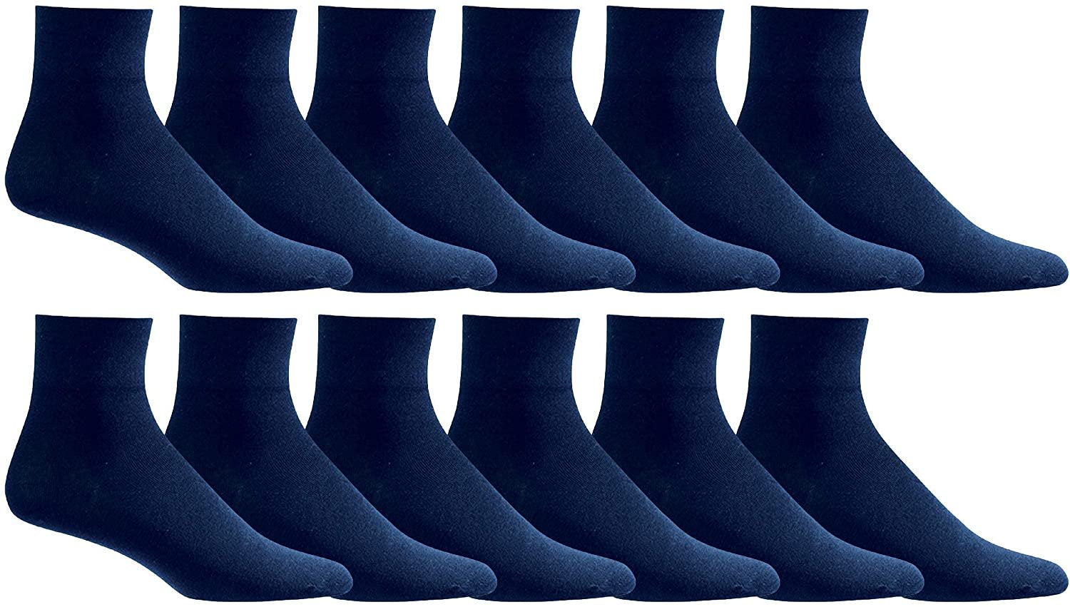 Yacht & Smith Men'S Diabetic Neuropathy Edema Socks, Cotton Crew, Ankle Medical Sock