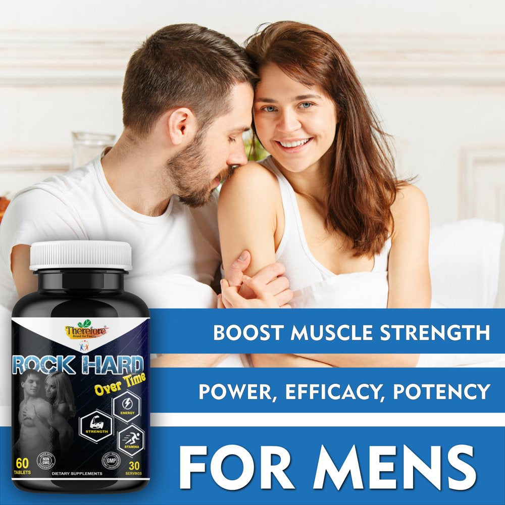 RH Overtime Testosterone Booster for Men - Workout Supplement & Muscle Builder - Maximum Strength, Energy by Therefore