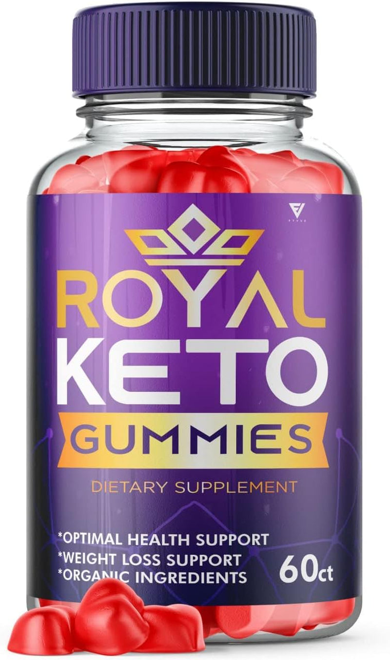 Fyvus Royal Keto Gummies Weight Loss ACV Belly Fat Diet - Royalketo ACV Gunmies Apple Cider Vinegar Supplement Keto+Acv Regalroyel Weightloss Vitamin B12 Women Men (60 Gummies)