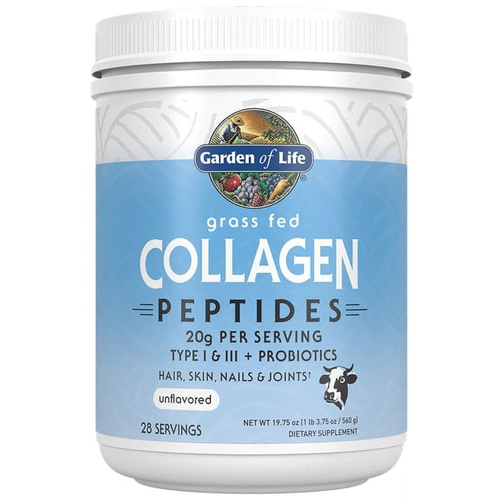 Garden of Life Grass Fed Collagen Peptides - Unflavored 19.75 Oz Pwdr