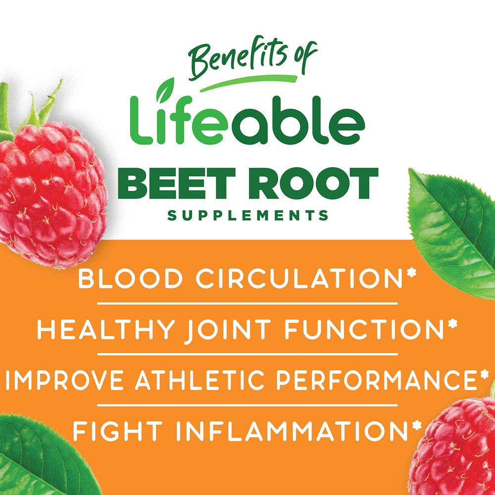 Lifeable Beet Root Vitamin Gummies – 500 Mg – 90 Gummies