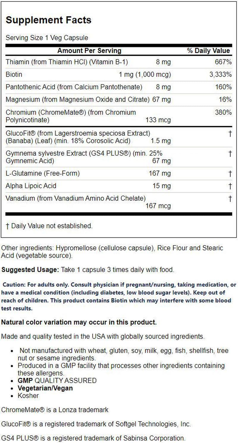 NOW Supplements, Glucose Metabolic Support, a Superior Formula with Glucofit®, 90 Capsules