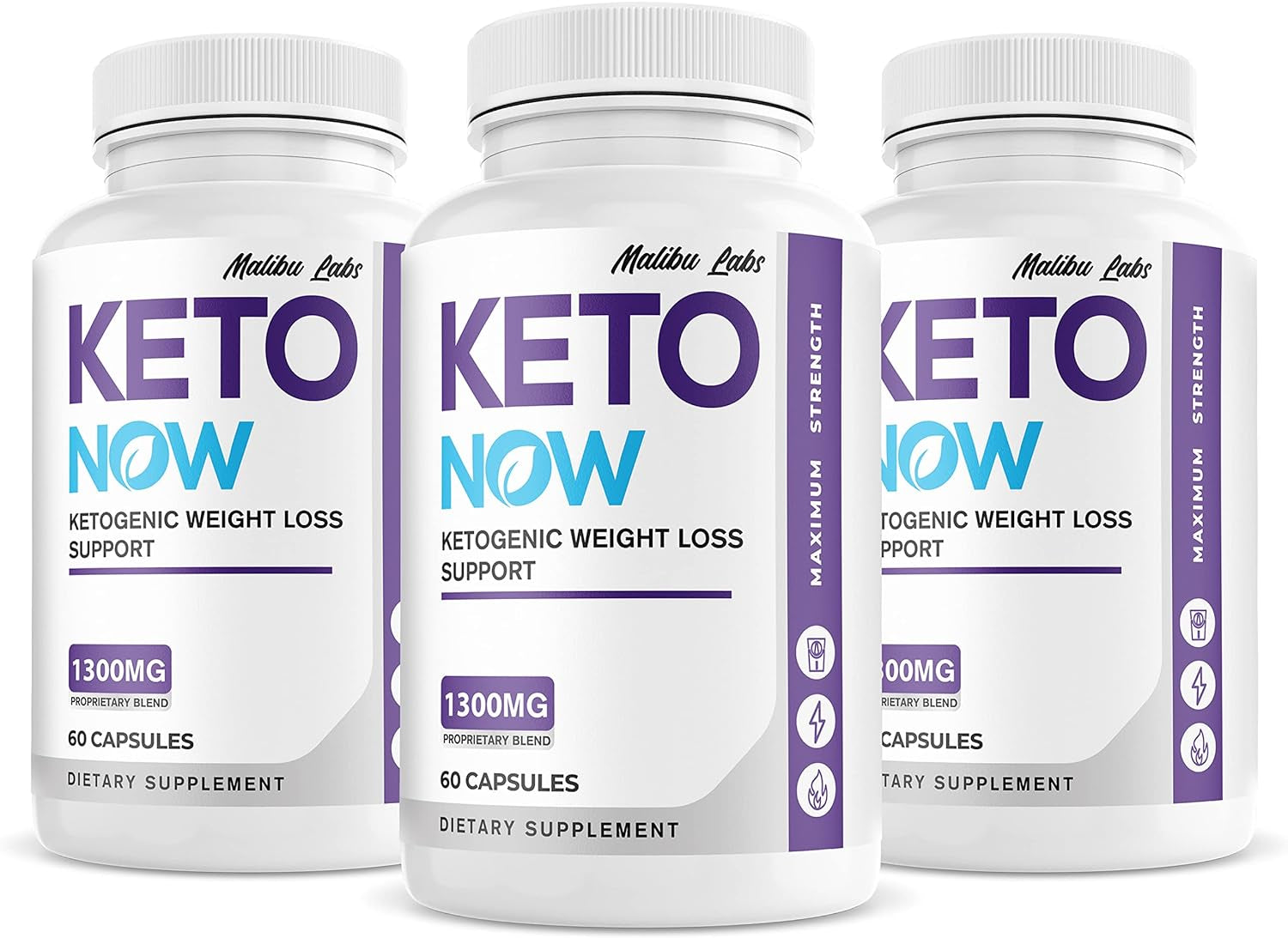 (Official) Keto Now, Advanced Ketogenic Pill Shark Formula 1300Mg, Made in the USA, (3 Bottle Pack), 90 Day Supply Tank