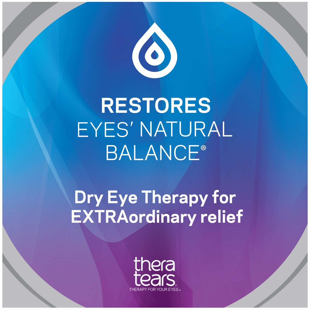 Theratears Eye Drops, Extra Moisturizing Eye Drops, 0.5 Fl Oz, 2 Pack