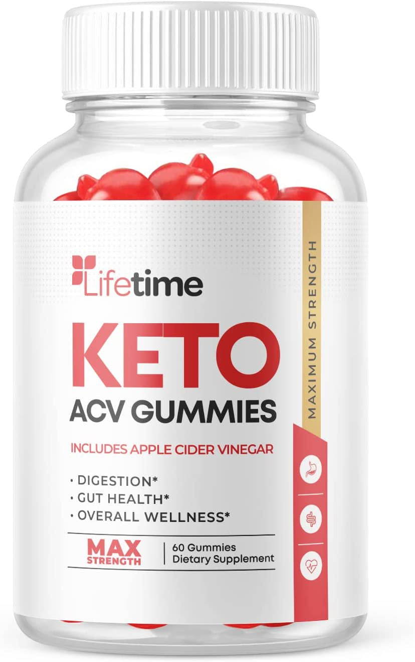 (1 Pack) Lifetime Keto ACV Gummies - Supplement for Weight Loss - Energy & Focus Boosting Dietary Supplements for Weight Management & Metabolism - Fat Burn - 60 Gummies