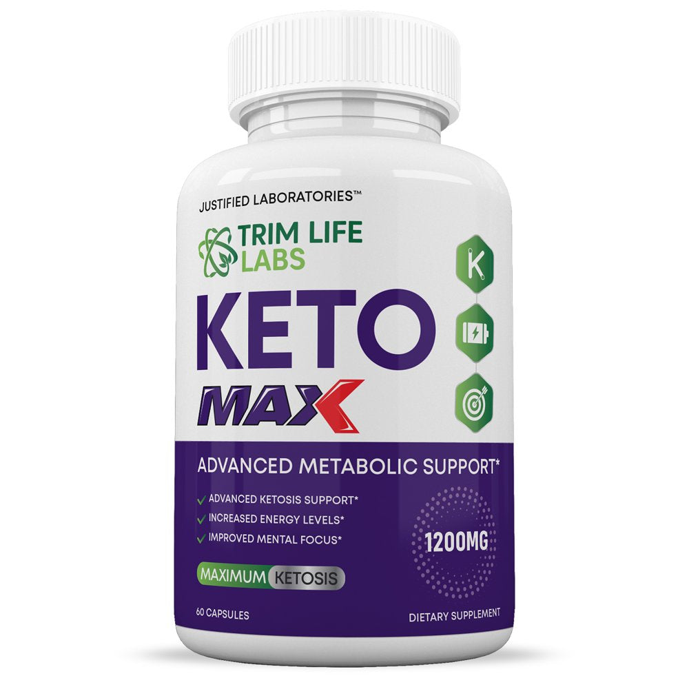 Trim Life Labs Keto Max 1200MG Pills Gobhb 60 Capsules