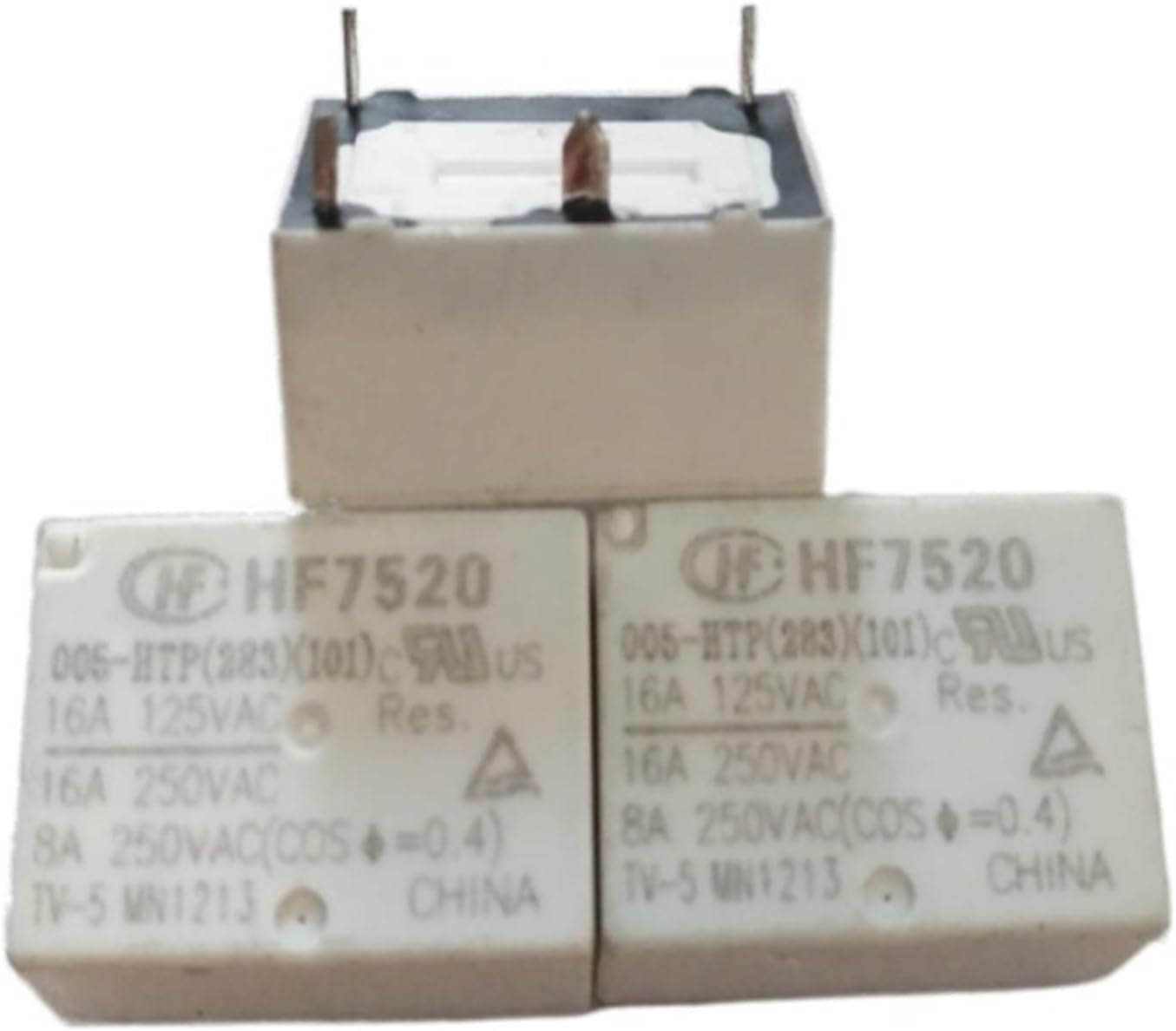 10PCS Relay HF7520 005-HTP HF7520 012-HTP HF7520 024-HTP HF7520-012-HTP HF7520-009-HTP HF7520 012 HTP 4PIN 16A 9V 12V (Size : HF7520-012-HTP)