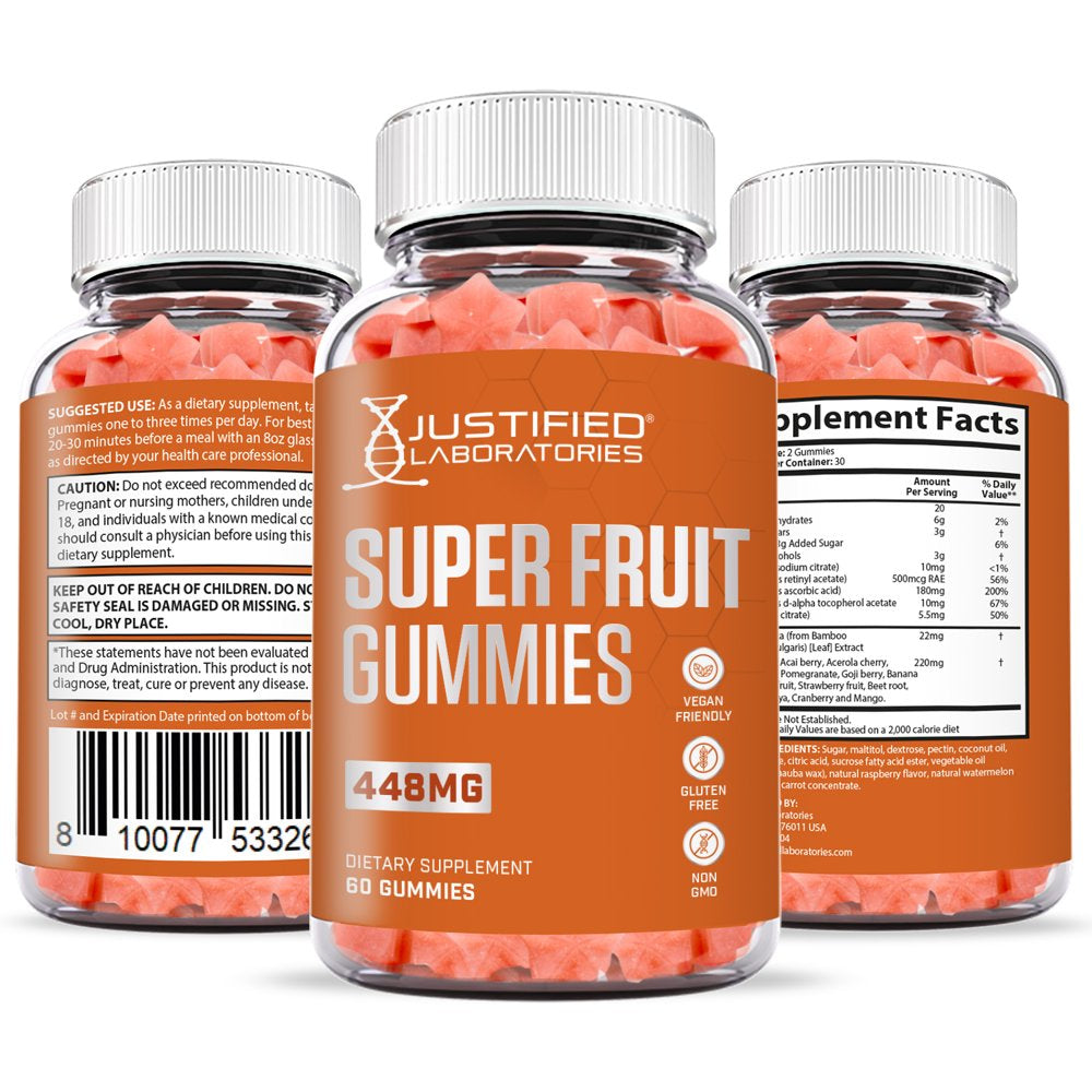 (5 Pack) Super Fruit Keto Max Gummies Dietary Supplement 300 Gummys