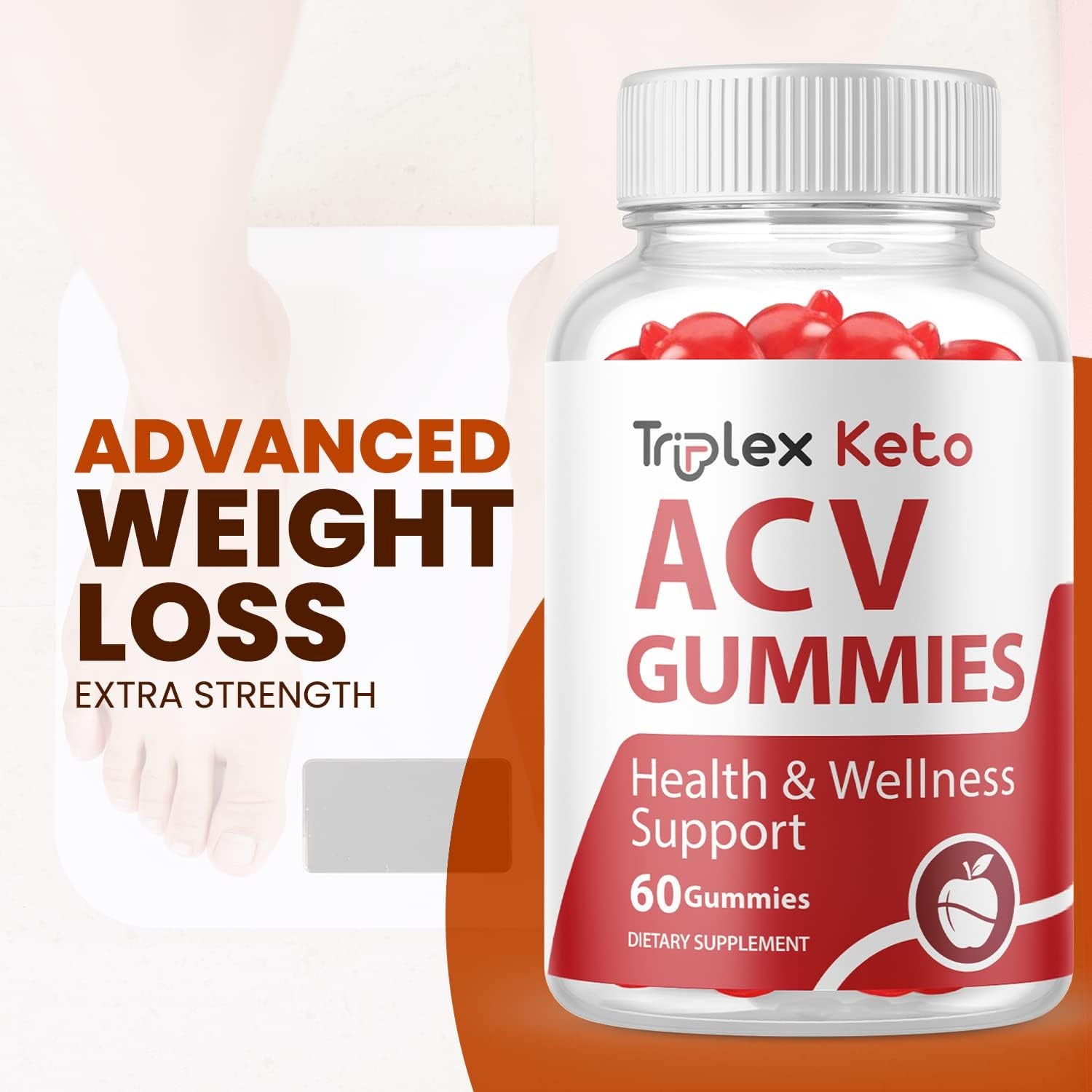 Triplex Keto ACV Gummies, Triplex Keto Gummies (1 Pack)