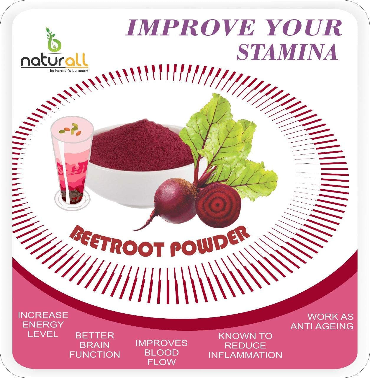 Veena Beet Root Powder and Carrot Powder - 100 GM Each Super Saver Combo Pack by B Naturall