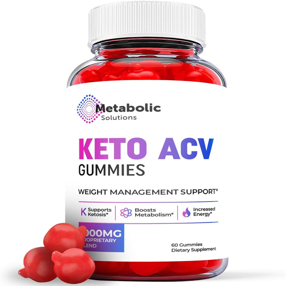 (1 Pack) Metabolic Solutions Keto ACV Gummies - Apple Cider Vinegar Supplement for Weight Loss - Energy & Focus Boosting Dietary Supplements for Weight Management & Metabolism - Fat Burn - 60 Gummies