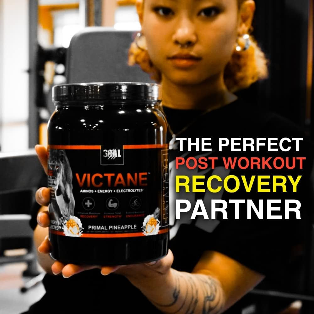 Victane - BCAA, Carbohydrate and Electrolyte Dietary Supplement for Men and Women - Crafted with Vitamins and Essential Amino Acids for Post Workout Nutrition - 30 Servings in Primal Pineapple