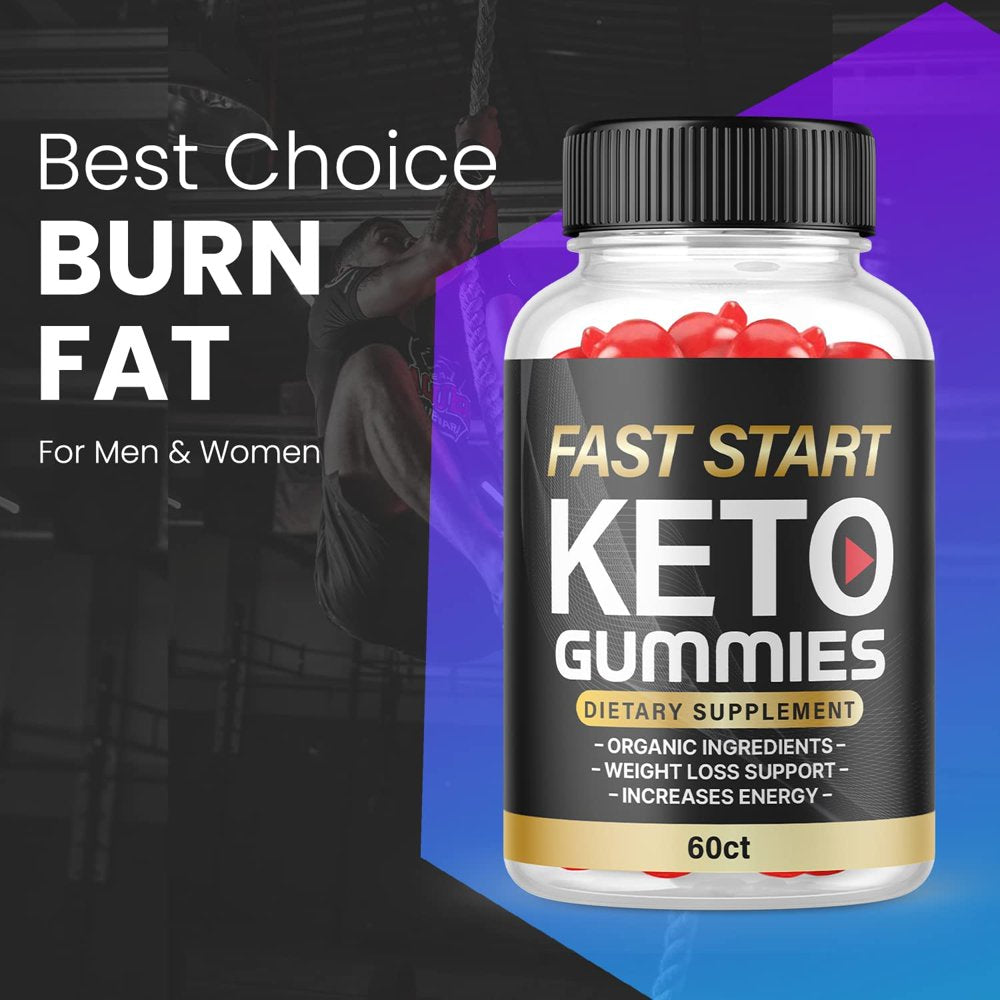 (1 Pack) Fast Start Keto ACV Gummies - Supplement for Weight Loss - Energy & Focus Boosting Dietary Supplements for Weight Management & Metabolism - Fat Burn - 60 Gummies