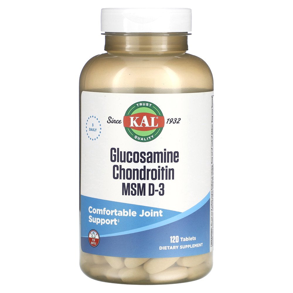 Kal - Glucosamine Chondroitin MSM D3 - 120 Tablets