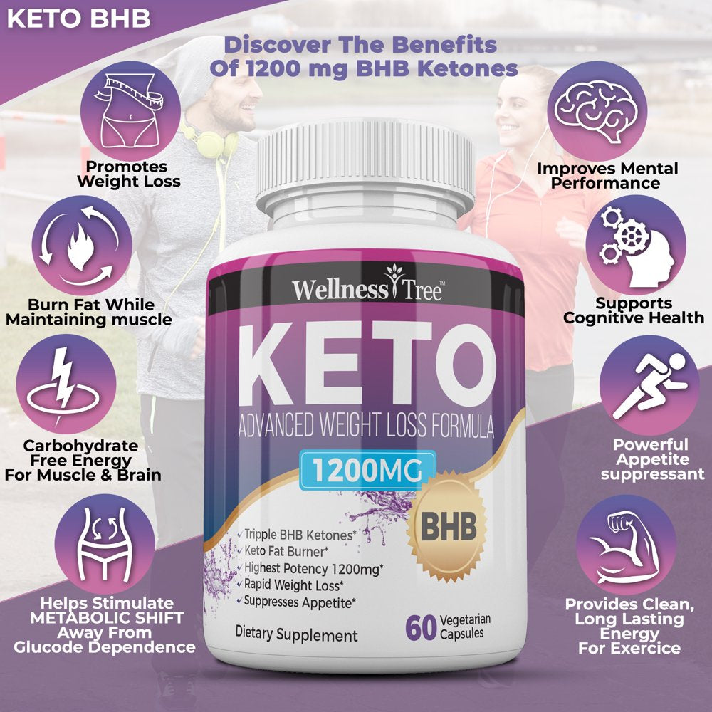 (3 Pack) Keto Diet Pills - Max Strength 1200Mg, Utilize Fat for Energy with Ketosis - Boost Energy & Focus, Manage Cravings, Support Metabolism - Keto BHB Supplement for Women and Men