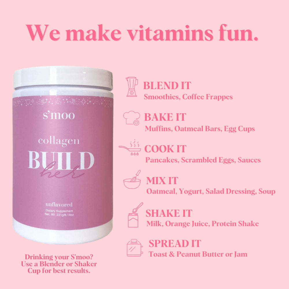 Build(Her) - Collagen with Hyaluronic Acid, Biotin & Vitamin C