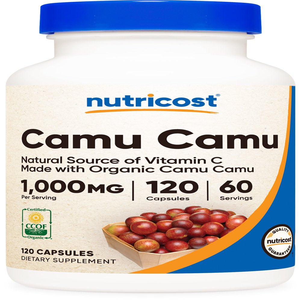 Nutricost Camu Camu 1000Mg, 120 Capsule - Supplement Made with Organic Camu Camu