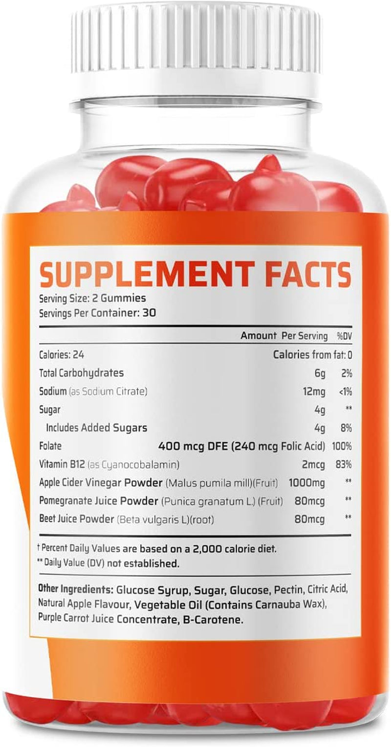 (2 Pack) Impact Keto Gummies Advanced Formula Impact Keto ACV Gummies Apple Cider Vinegar (120 Gummies)