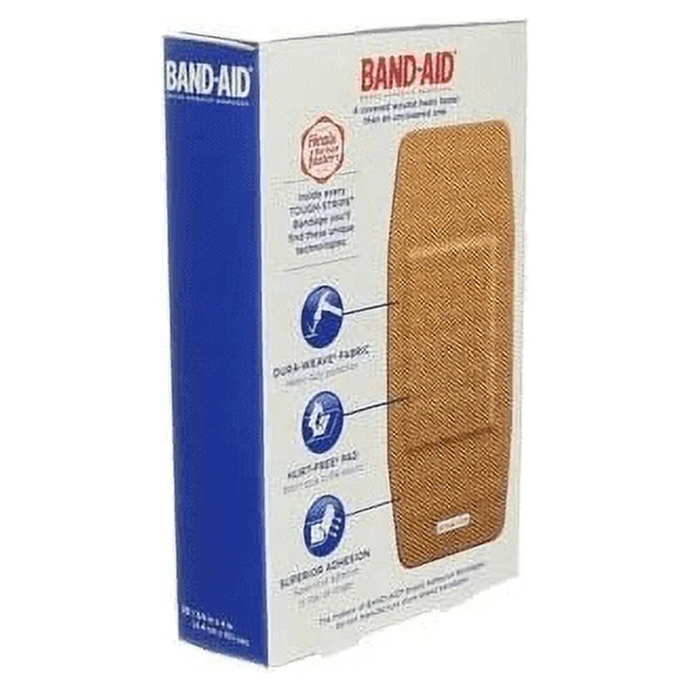 Band-Aid Water Block Tough-Strip Waterproof Elastic Bandage XL, 10Ct 5-Pack